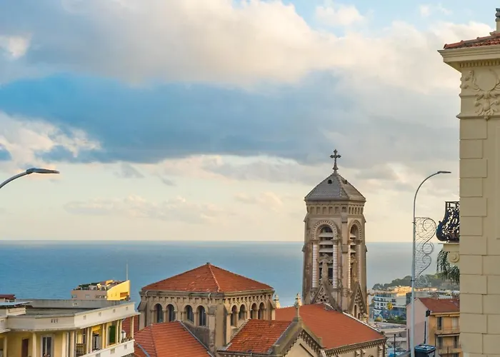 Vue Monaco & Tour Odeon - Terrasse - Parking - Bh