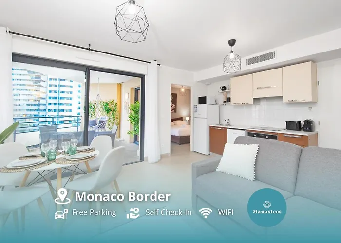 Vue Monaco & Tour Odeon - Terrasse - Parking - Bh